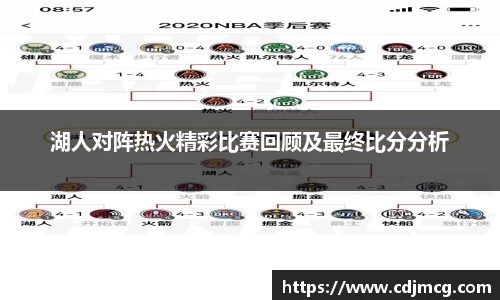 湖人对阵热火精彩比赛回顾及最终比分分析